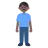 Man Standing: Medium-Dark Skin Tone