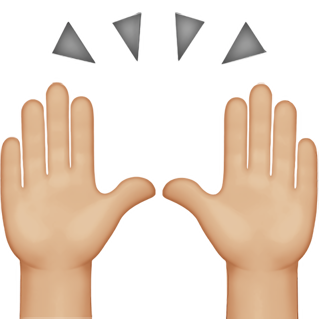 Raising Hands: Medium-Light Skin Tone