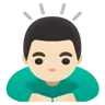 Man Bowing: Light Skin Tone Emoji 🙇🏻‍♂️ image - Google Noto Color style