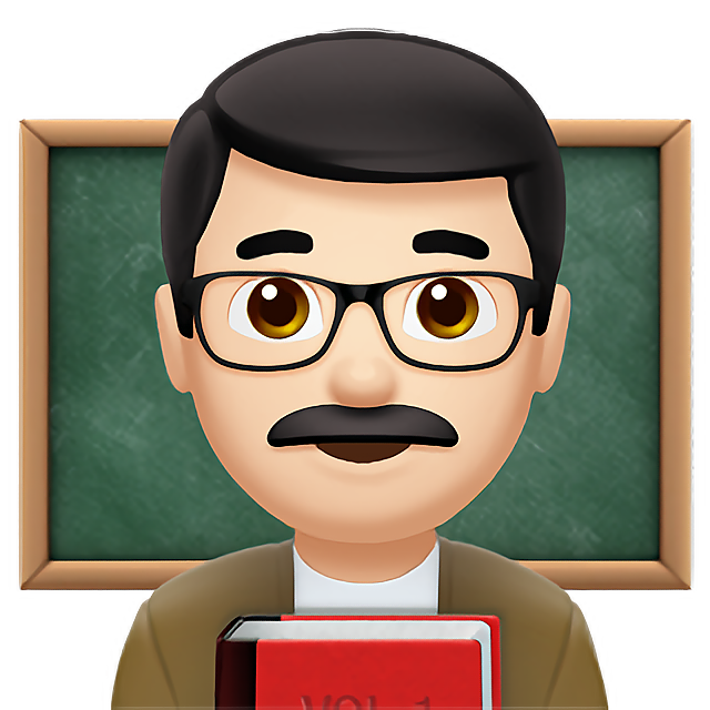 Man Teacher: Light Skin Tone