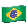 Flag: Brazil Emoji 🇧🇷 image - Apple style