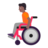 Person In Manual Wheelchair: Medium-Dark Skin Tone