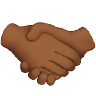 Handshake: Medium-Dark Skin Tone Emoji 🤝🏾 image - Apple style