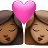 Kiss: Woman, Woman, Medium-Dark Skin Tone, Medium Skin Tone