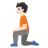 Person Kneeling: Light Skin Tone