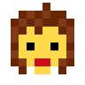 Woman: Curly Hair Emoji 👩‍🦱 image - SerenityOS style