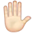 Raised Hand: Light Skin Tone