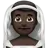 Man With Veil: Dark Skin Tone
