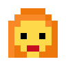 Woman: Red Hair Emoji 👩‍🦰 image - SerenityOS style