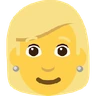 Woman: Blond Hair Emoji 👱‍♀️ image - Skype style
