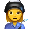 Woman Factory Worker Emoji 👩‍🏭 image - Apple style