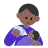 Man Feeding Baby: Medium-Dark Skin Tone