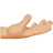 Palm Up Hand: Medium-Light Skin Tone