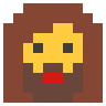 Woman: Beard Emoji 🧔‍♀️ image - SerenityOS style