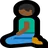 Person Kneeling: Medium-Dark Skin Tone