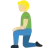 Man Kneeling: Medium-Light Skin Tone