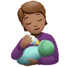 Person Feeding Baby: Medium Skin Tone Emoji 🧑🏽‍🍼 image - Apple style