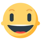 หน้ายิ้มด้วยการอ้าปาก