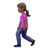 Woman Walking: Medium-Dark Skin Tone