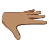 Palm Down Hand: Medium Skin Tone Emoji 🫳🏽 image - Google Noto Color Animated style