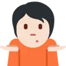 Person Shrugging: Light Skin Tone Emoji 🤷🏻 image - Twitter / X (Twemoji) style