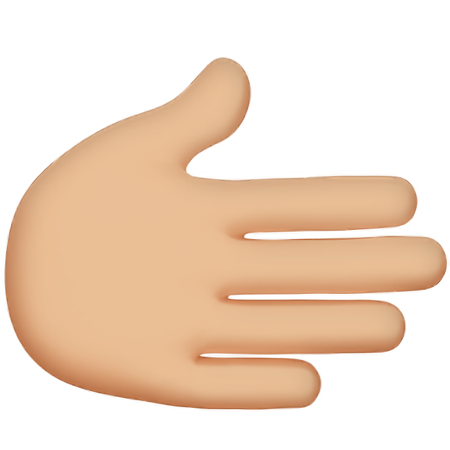 Rightwards Hand: Medium-Light Skin Tone