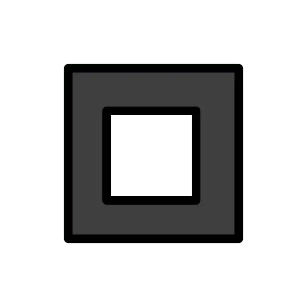 Black Square Button