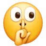 Shushing Face Emoji 🤫 image - Huawei Harmony OS style