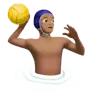 Man Playing Water Polo: Medium Skin Tone Emoji 🤽🏽‍♂️ image - Apple style