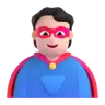 Superhero: Light Skin Tone Emoji 🦸🏻 image - Microsoft 3D Fluent style