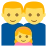 Family: Man, Man, Girl Emoji 👨‍👨‍👧 image - EmojiTwo style