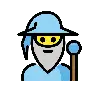 Man Mage Emoji 🧙‍♂️ image - OpenMoji style