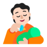Person Feeding Baby: Light Skin Tone Emoji 🧑🏻‍🍼 image - Microsoft Classic 2D style