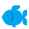 Poisson Emoji 🐟 image - Microsoft Classic 2D style