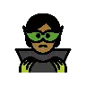 Supervillain: Medium-Dark Skin Tone Emoji 🦹🏾 image - OpenMoji style