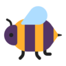 蜜蜂 Emoji 🐝 image - Microsoft Classic 2D style