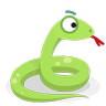 Serpent Emoji 🐍 image - Skype style