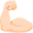 Flexed Biceps: Light Skin Tone