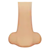 Nose: Medium-Light Skin Tone Emoji 👃🏼 image - Apple style