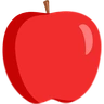 แอปเปิ้ลแดง Emoji 🍎 image - Facebook Messenger (2016) style