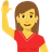 Woman Raising Hand