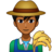 Man Farmer: Medium-Dark Skin Tone