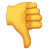 Thumbs Down Sign Emoji 👎 image - Huawei Harmony OS style
