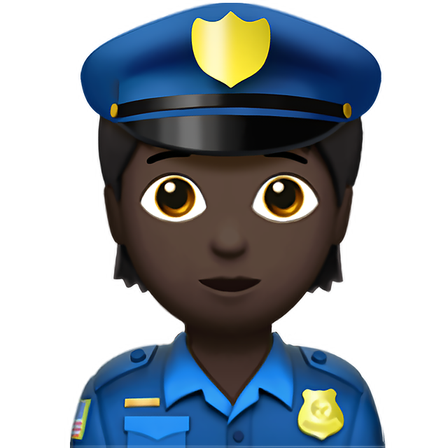 Police Officer: Dark Skin Tone