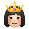 Princess: Light Skin Tone Emoji 👸🏻 image - Samsung style