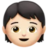 Child: Light Skin Tone Emoji 🧒🏻 image - Apple style