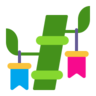 Árvore Tanabata Emoji 🎋 image - Microsoft Classic 2D style