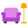 Emoji Kanapé és lámpa 🛋 image - Tossface style