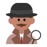 Man Detective: Medium Skin Tone Emoji 🕵🏽‍♂️ image - Tossface style