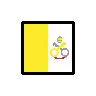 Flag: Vatican City Emoji 🇻🇦 image - OpenMoji style
